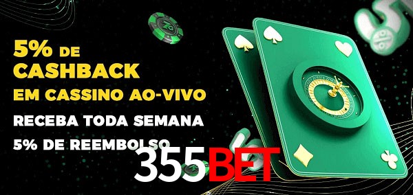 Promoções do cassino ao Vivo 355bet